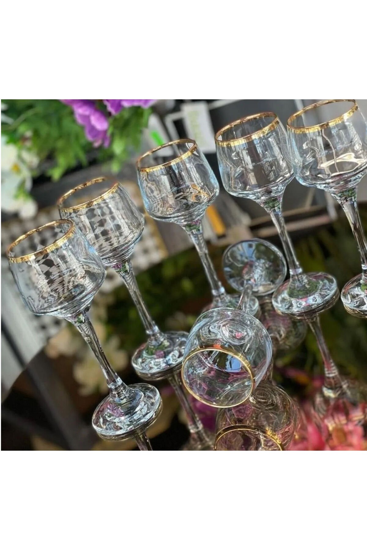 Lav Lal-506 6'lı Kahve Yanı Su Bardağı - 506 Ağız Yaldız/80 ml