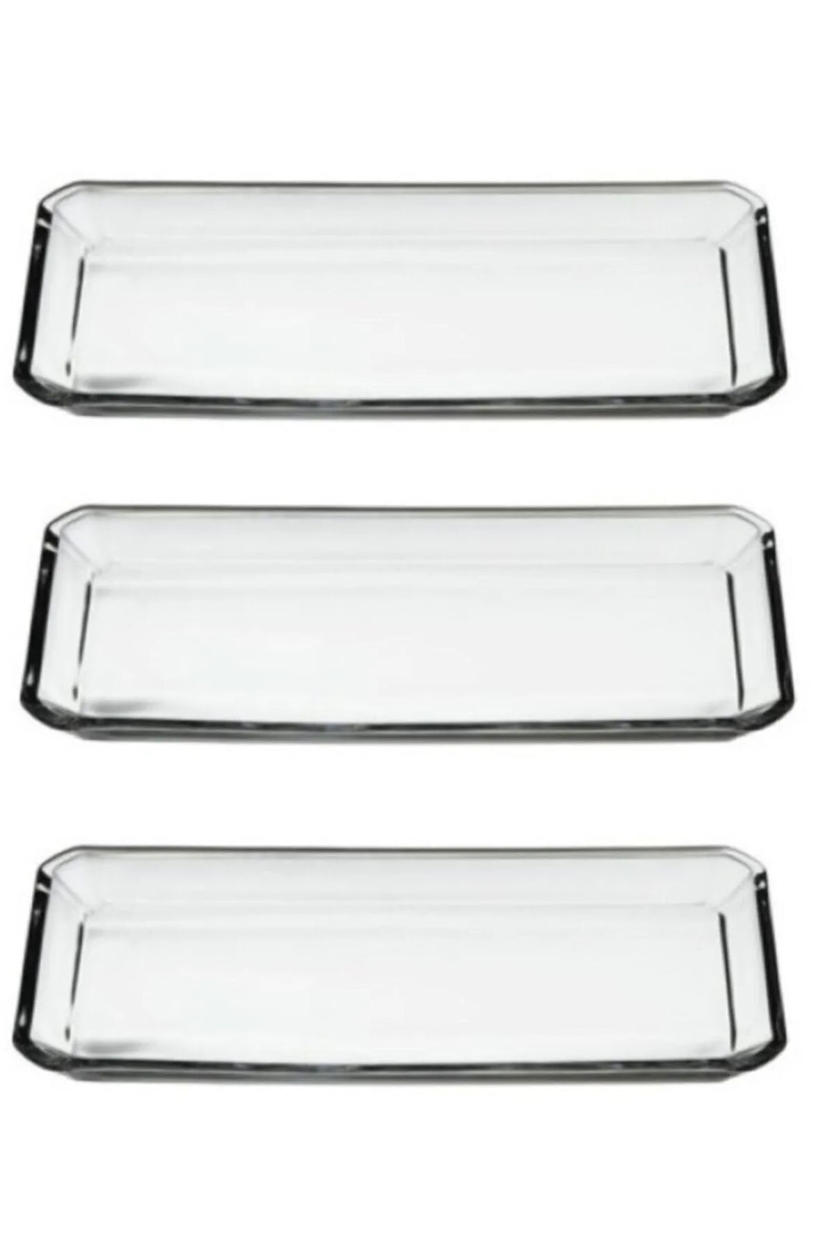 3'Lü Glamour Servis Tabağı 68017 PB68017-1