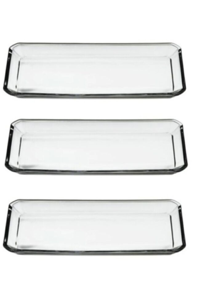 3'Lü Glamour Servis Tabağı 68017 PB68017-1