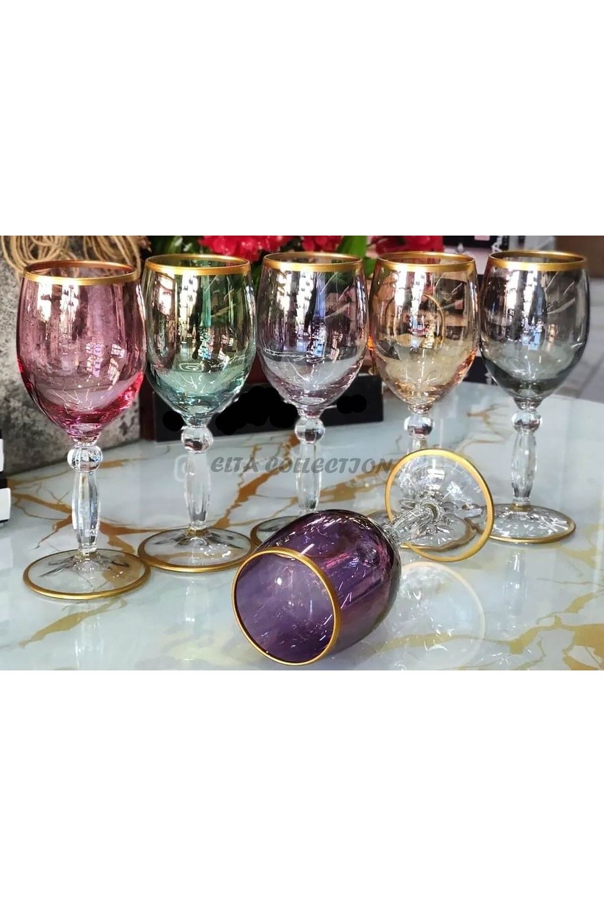 Yeni Sigma Renkli Kahve Yanı Su Ve Meşrubat Bardağı