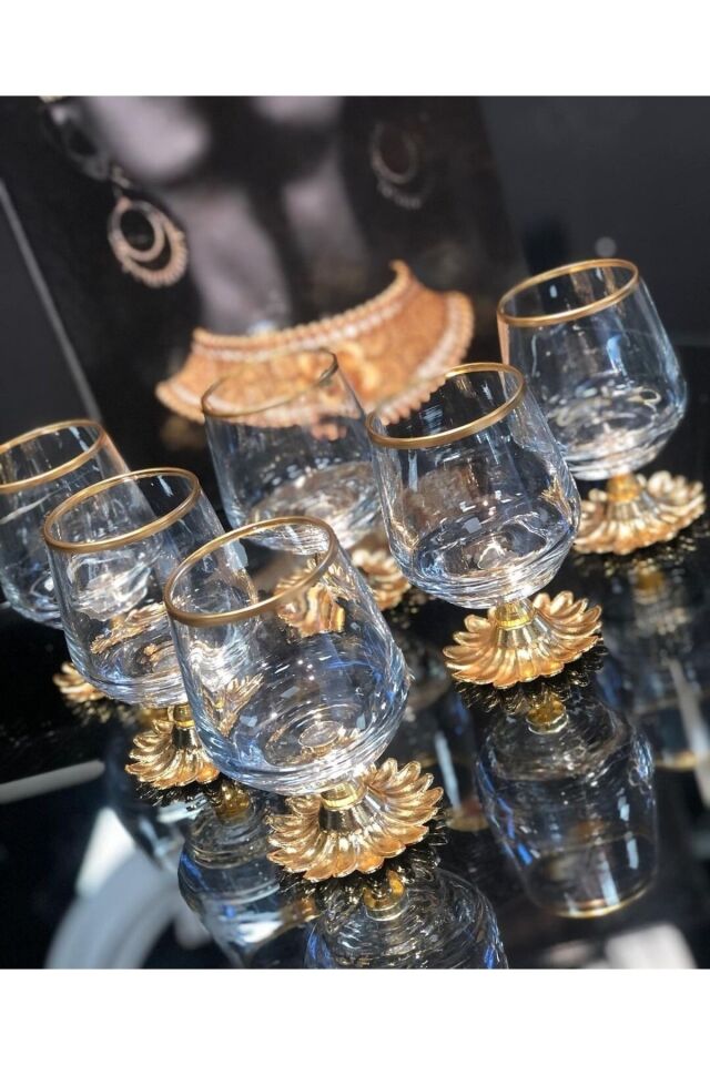 Gold Ayaklı Kahve Yanı Su Bardağı