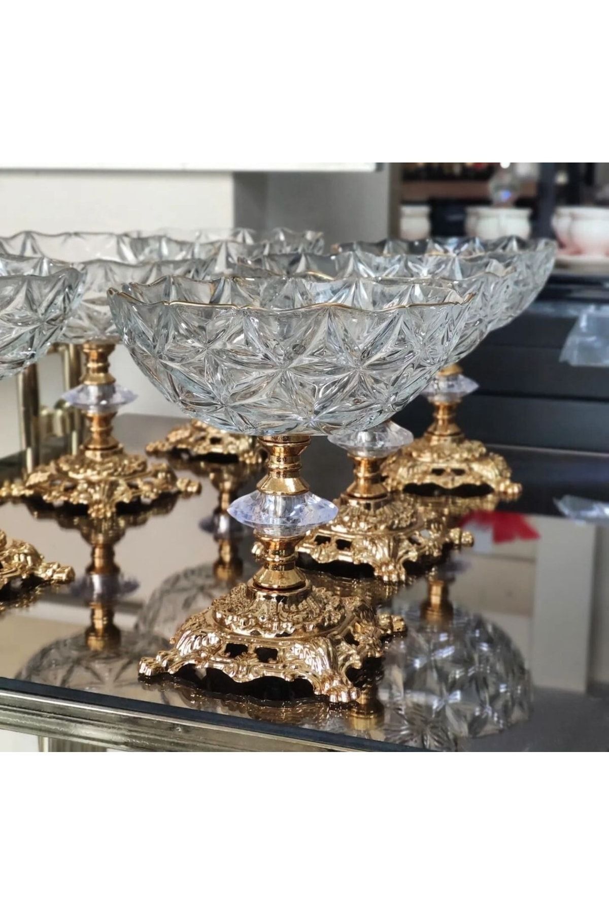 6lı Estrella Ayaklı Kase Sunumluk