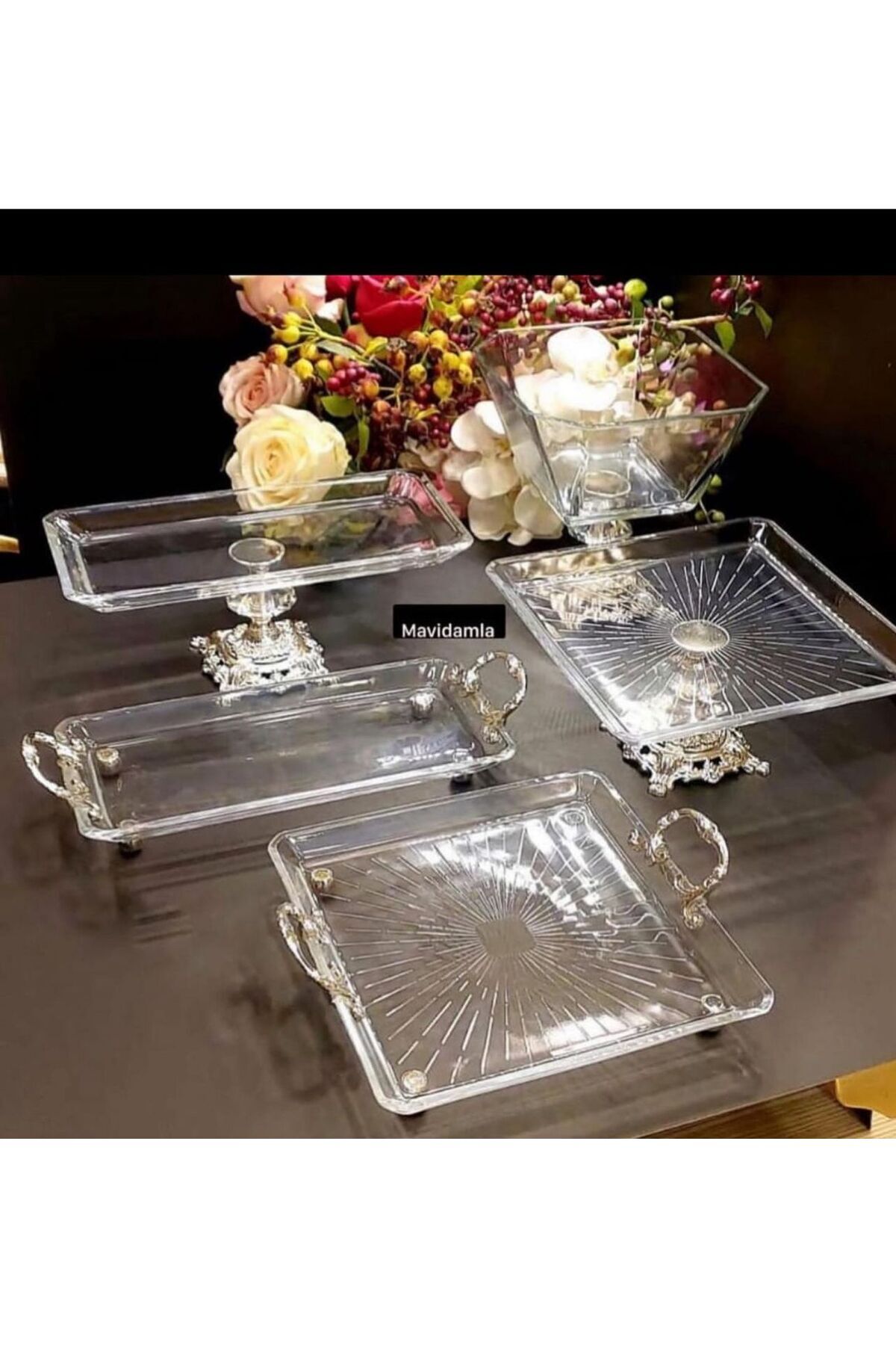 5 parca gümüş set