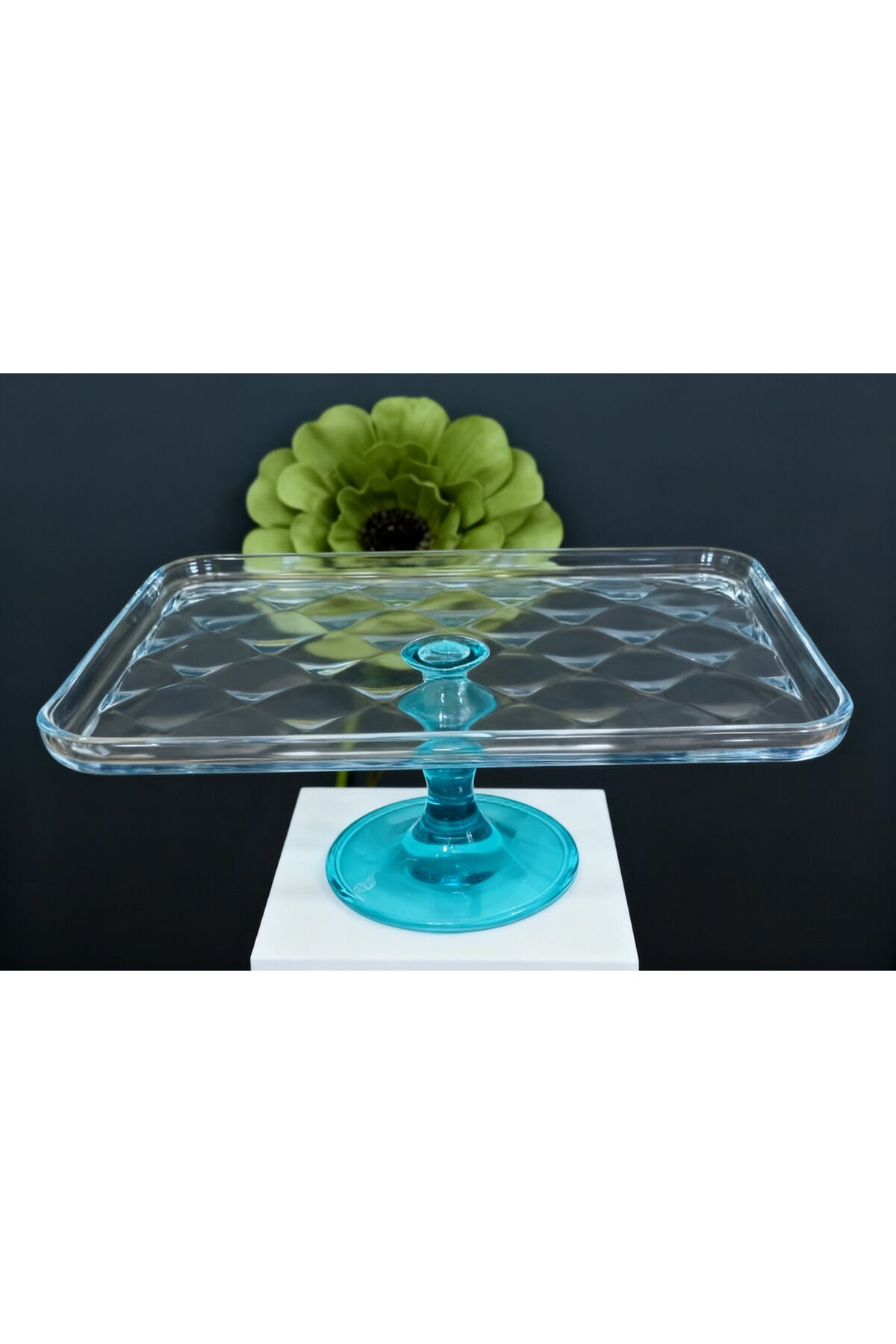 Borcam Ayaklı Sunum Servis Tabağı ,24 x 33 Cm