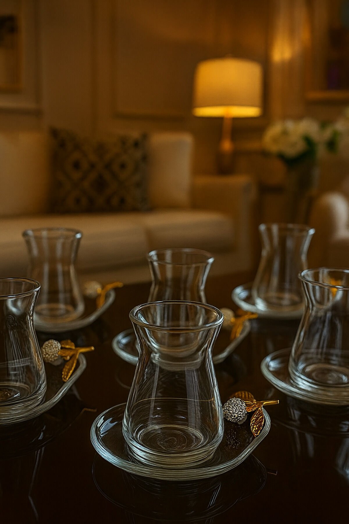 Özel Seri 6'lı Gümüş Çay Seti , Çay Takımı , Hediyelik , Çeyizlik