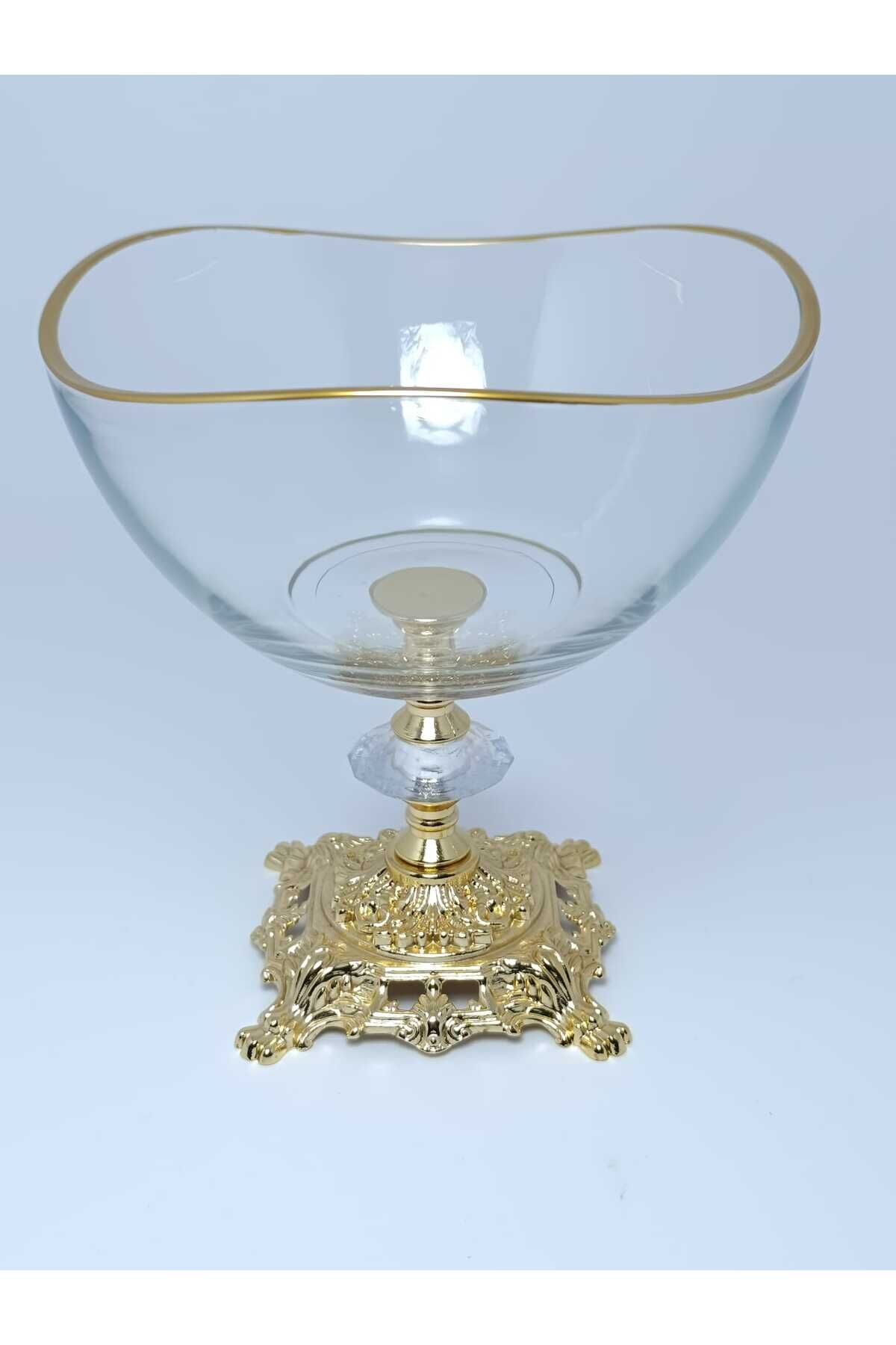 Metal Ayaklı Lüks Sunumluk Kase