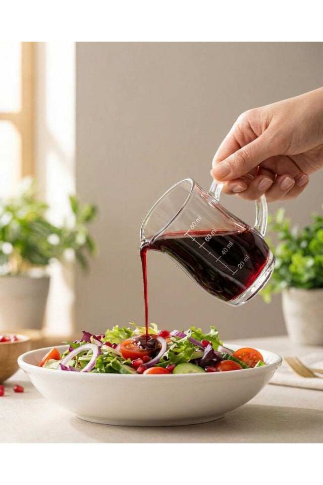 Delisoga Çok Amaçlı Cam Ölçü Kabı - Sosluk, Sütlük ve Ölçü Kabı