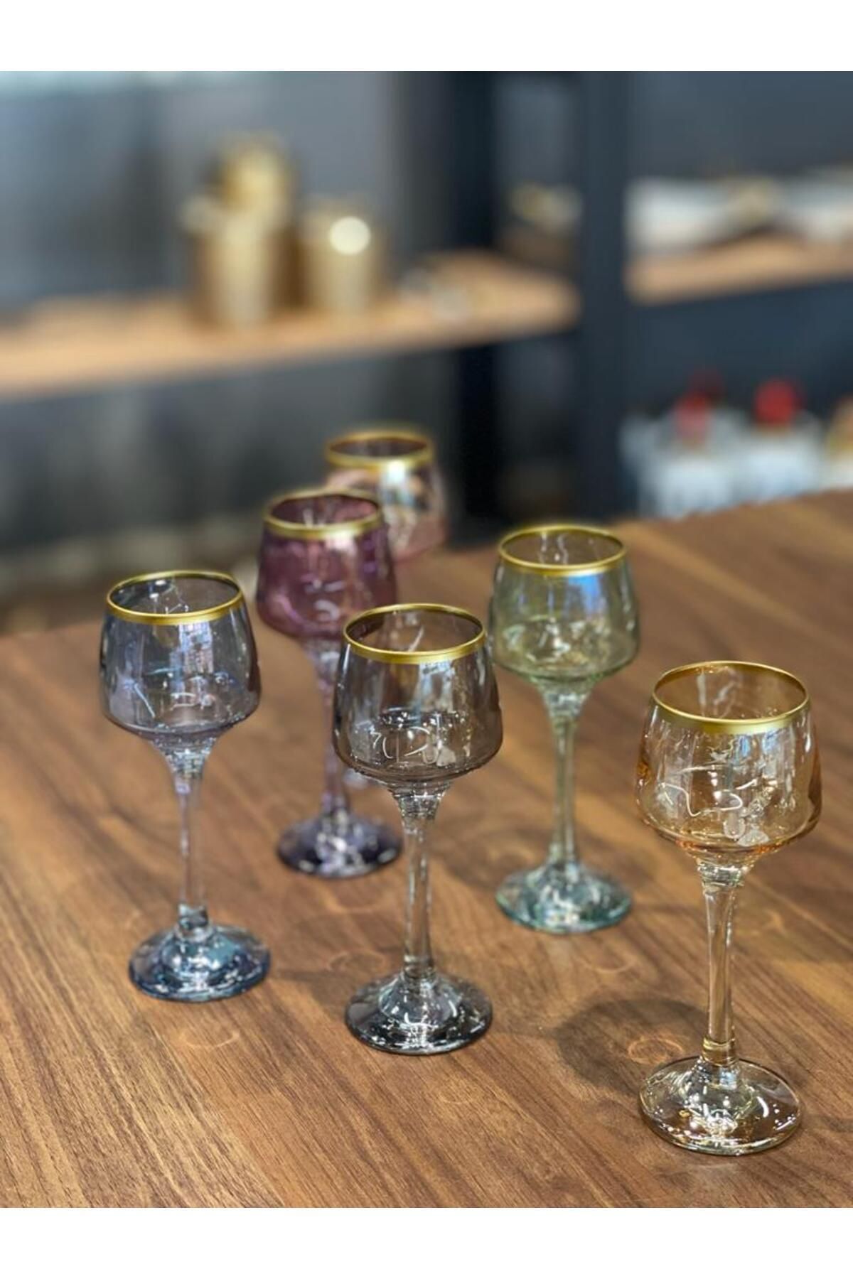 Lav Lal-506 Renkli 6 Kişilik Kahve Yanı Su Bardağı