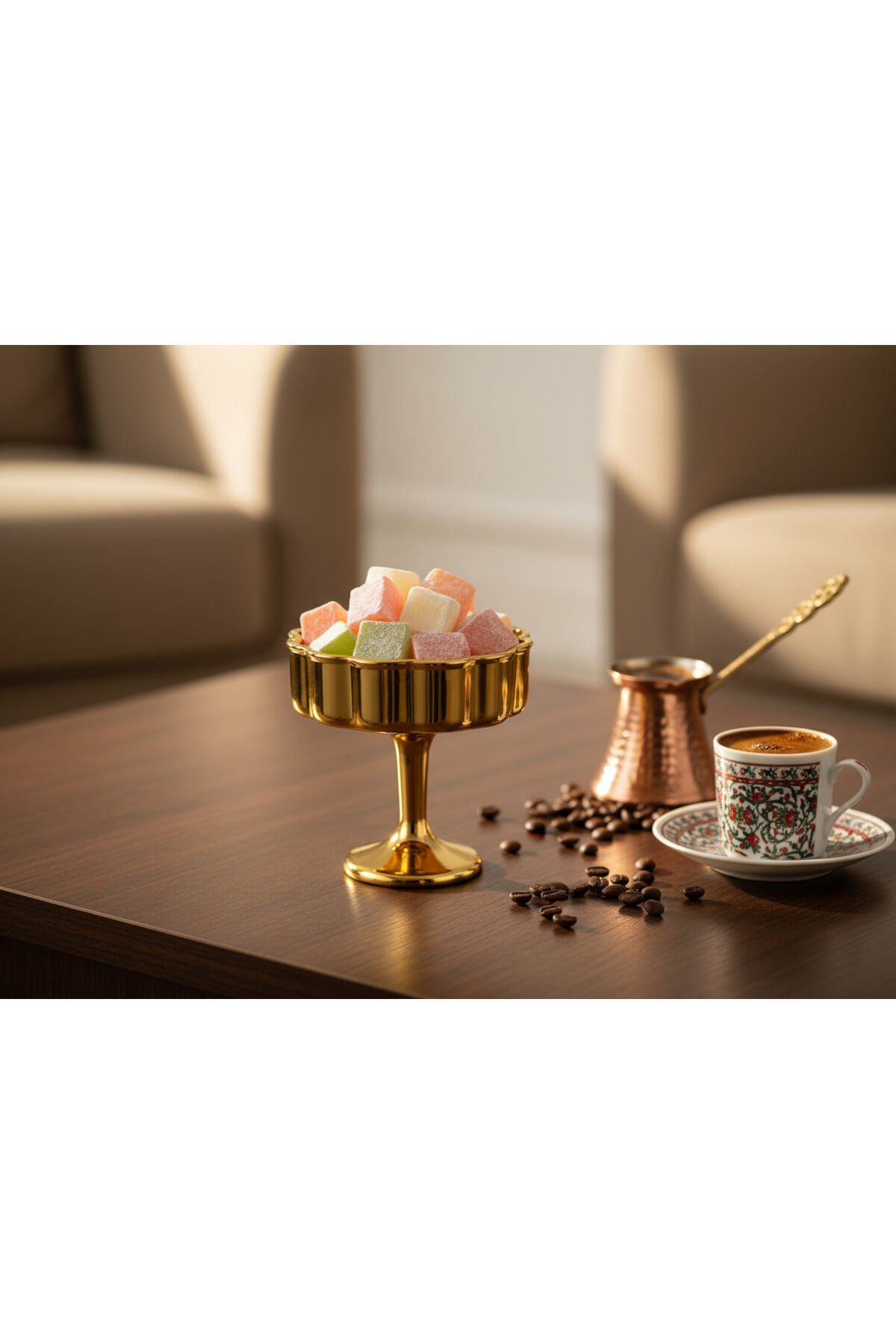 Titanyum Cam Lokumluk – Kahve Yanı Sunumluk, Şekerlik, Reçellik, Tatlı Sunum Kasesi (6’lı Set)